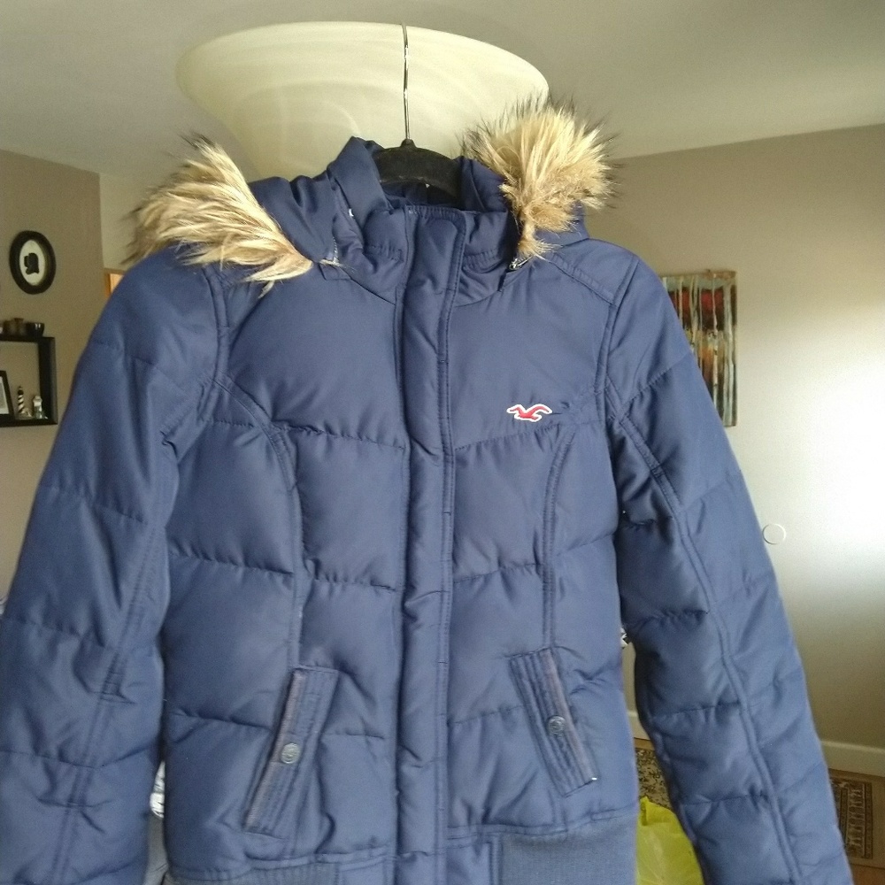 Hollister Jacket Medium Navy